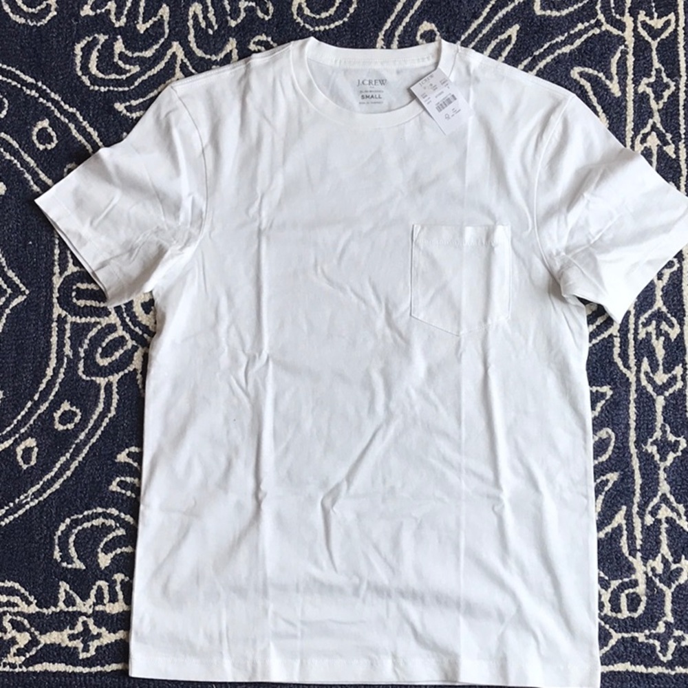 J.Crew men’s white pocket tee